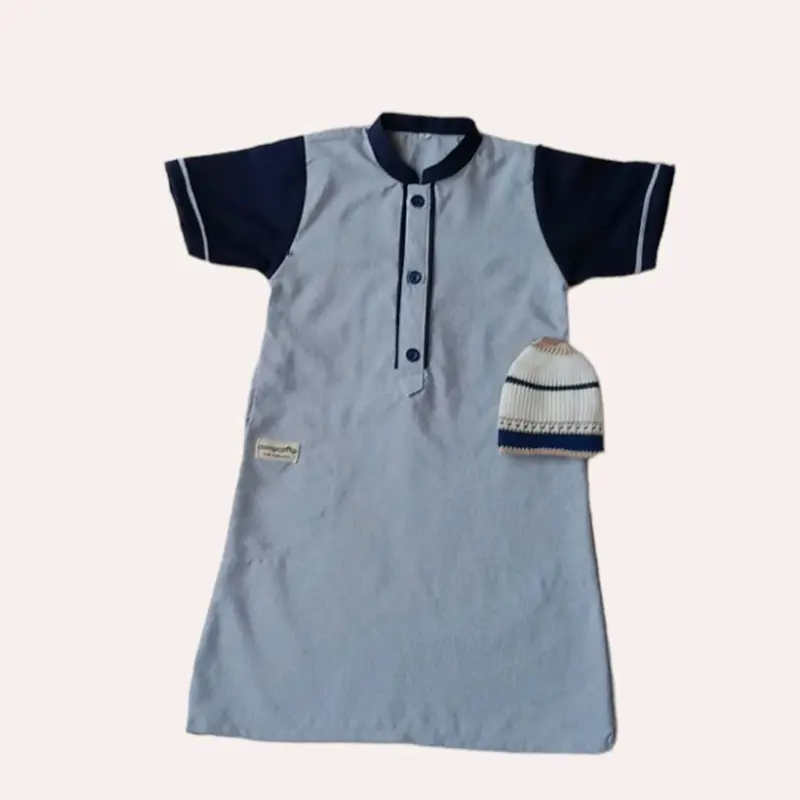 Jubah gamis anak laki-laki usia 6bln-8th Katun Madina 1
