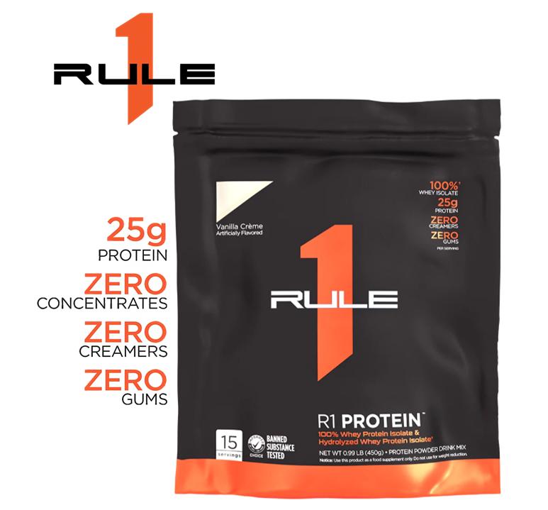 Whey tăng cơ Rule 1 R1 Protein Isolate/ Hydrolysate 1lb (14- 15servings)