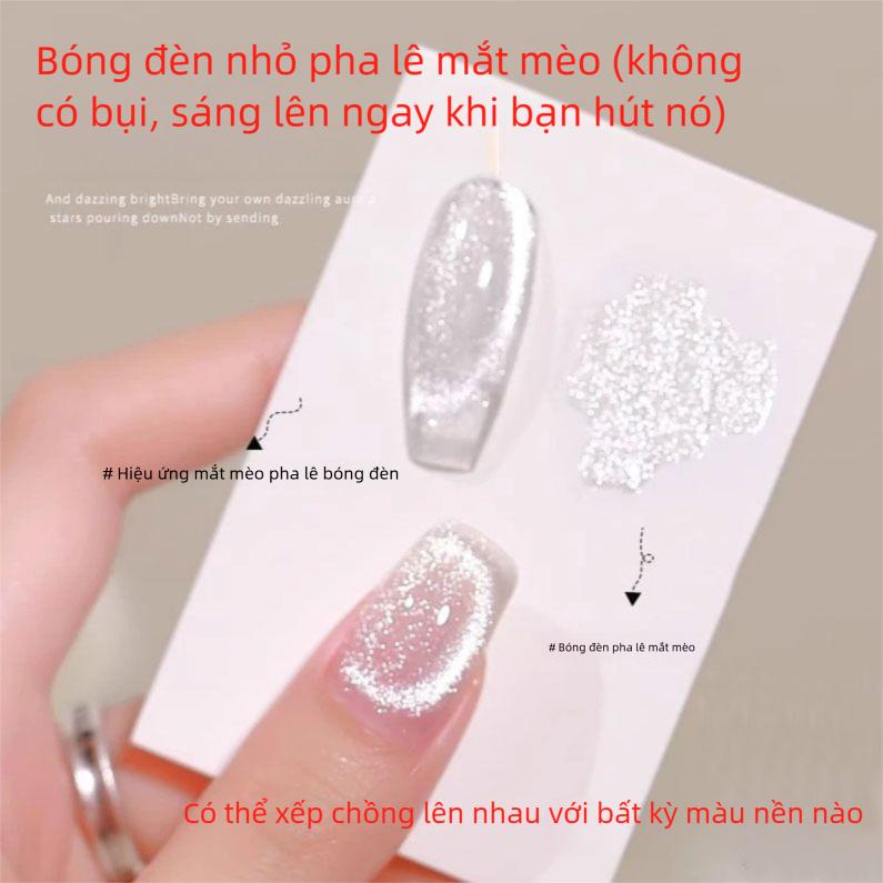 Gel Mắt Mèo Pha Lê, Nghệ Thuật Làm Móng, Màu Quyến Rũ, Bóng Đèn Nhỏ Hạt Thủy Tinh, Không Nhòe, Gel Sơn Móng Tay Quang Trị Liệu