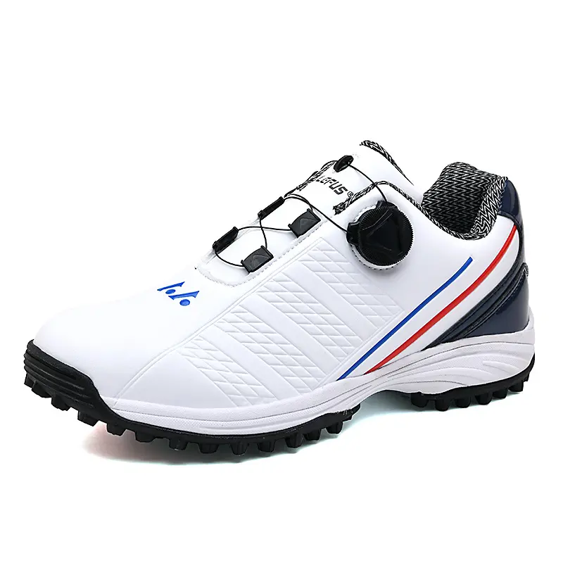 Golf Shoe Men's Lawn Sneaker Rotating Shoe Buckle Sneaker Non-Slip Men's Shoes Comfortable and Strong Grip Shoes