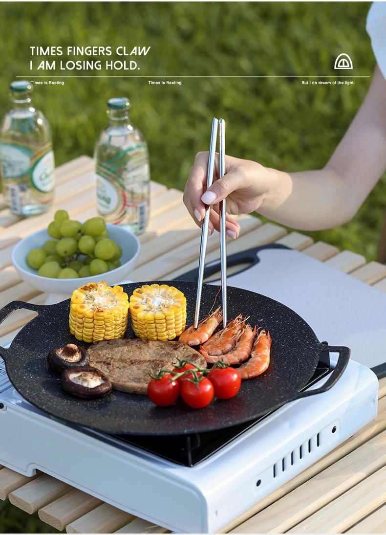 Product Introduction of Outdoor Kitchen knife set stainless steel portable cutlery camping gear supplies picnic cooking road trip 11