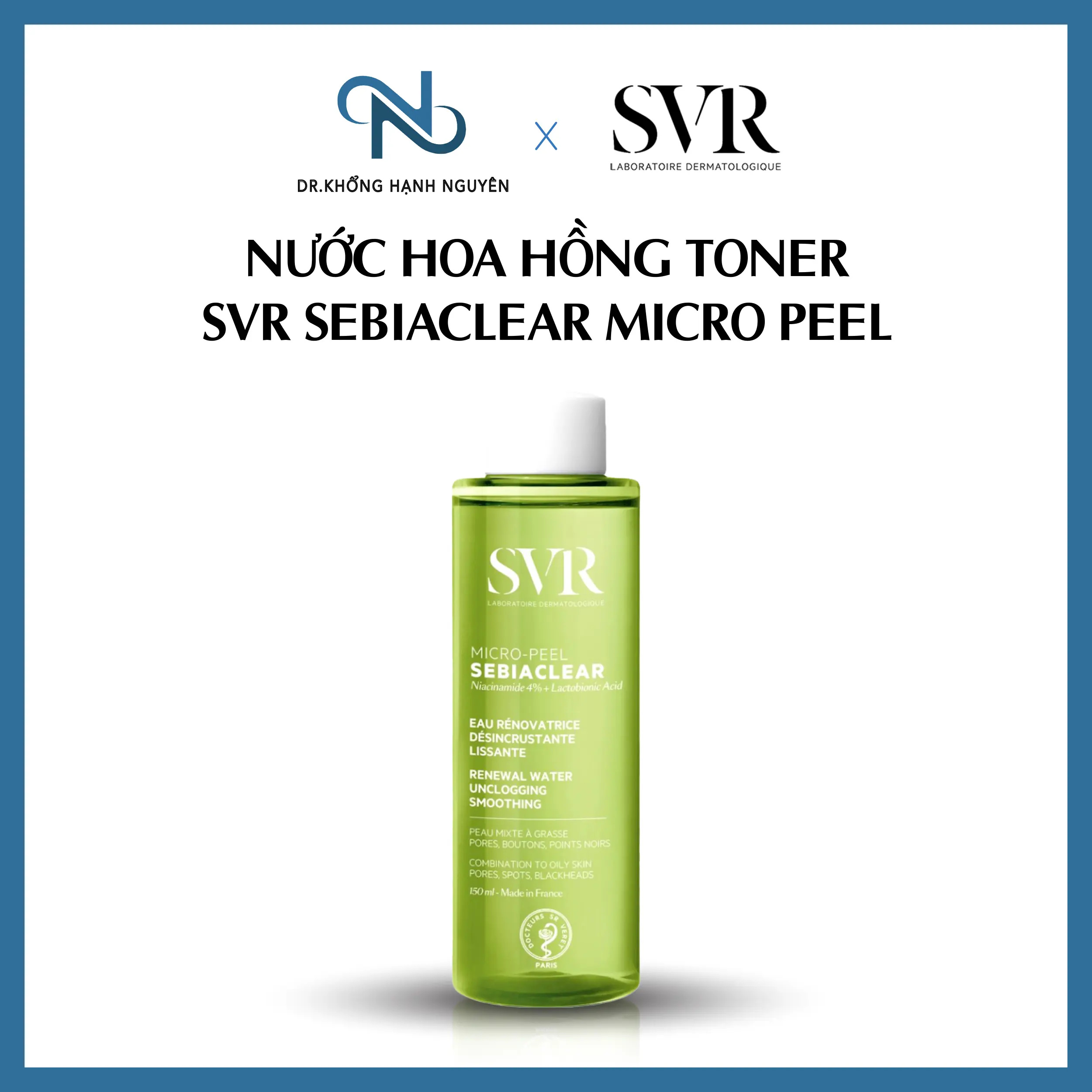 [HÀNG NHẬP KHẨU] Toner SVR se LCL, giảm mụn đầu đen, Chăm Sóc Da