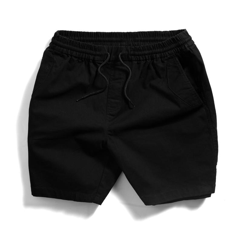 Quần Short Kaki Nam lưng thun Cao cấp , Chất Vải Mềm Mịn , Thoải Mái - Cạp Chun Menswear Quần Có Túi . quần short ,Quần Lửng