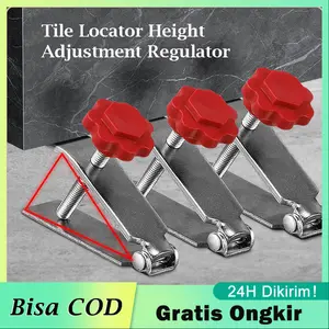 Alat Keramik Granit Dinding Tile Locator Wall Pengatur Pengukur Penyangga Tinggi Pasang Keramik Granit Multifungsi Pengatur Tinggi Keramik Dinding 1cm-5.5cm Adjustable Wall Ceramic Height Locator