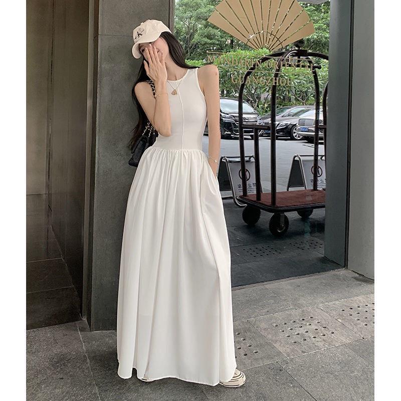 (Hàng chuẩn) Đầm balo maxi dáng dài sát nách trendy phù hợp mọi phong cách 3