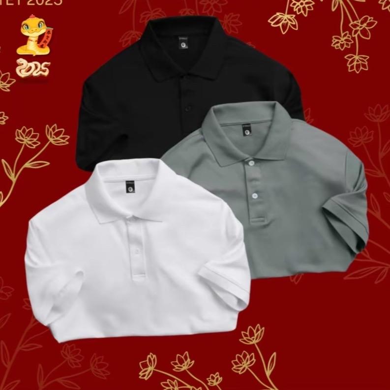 SET 3 Áo Thun Polo Nam “BEST SELLER” - Ngắn Tay Có Cổ Menswear Shirt áopolo Nhung