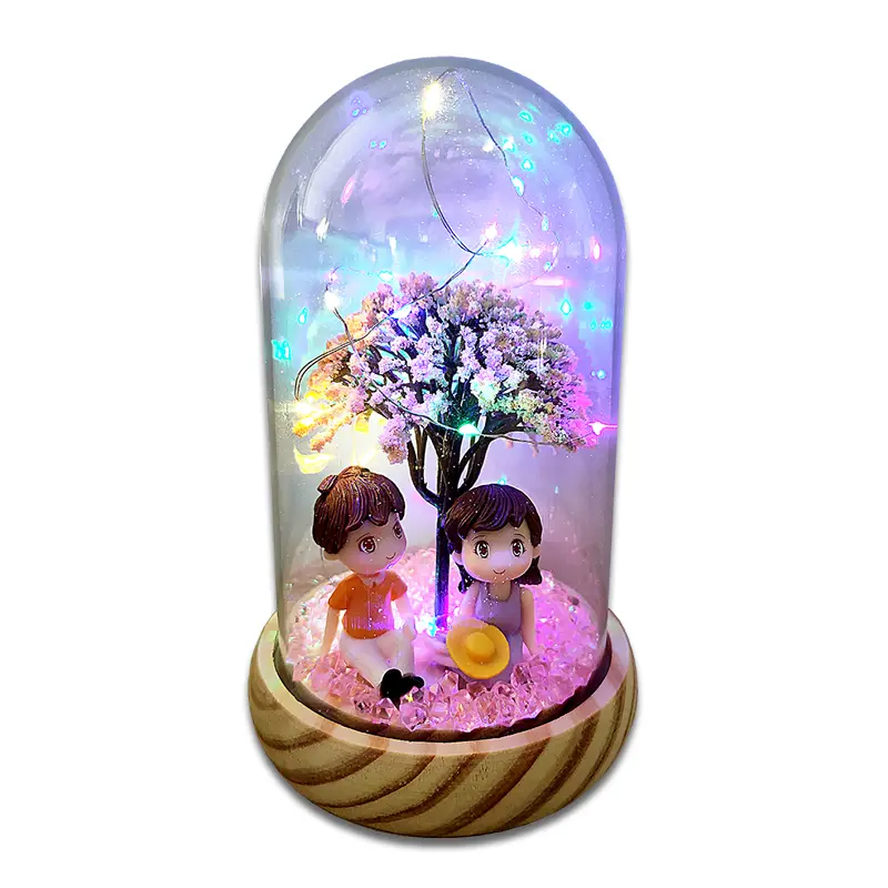 LED Nhân Tạo Hoa Hồng Đêm Ánh Sáng Sinh Nhật Quà Tặng Cho Bạn gái Vĩnh Viễn Hoa Hồng Đám Cưới Trang Trí Quà Tặng 8