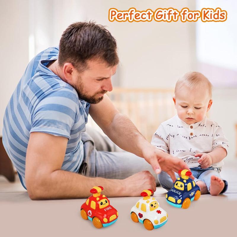 LEADSTAR Baby Toy Cars,Cartoon Wind up Cars for 1 Year Old Boy Gifts Press and Go Toddler Toy Cars for Toddlers 1-3 Baby Toys 12-18 Months Gifts for 1 2 3 Year Old Boys Girls 6