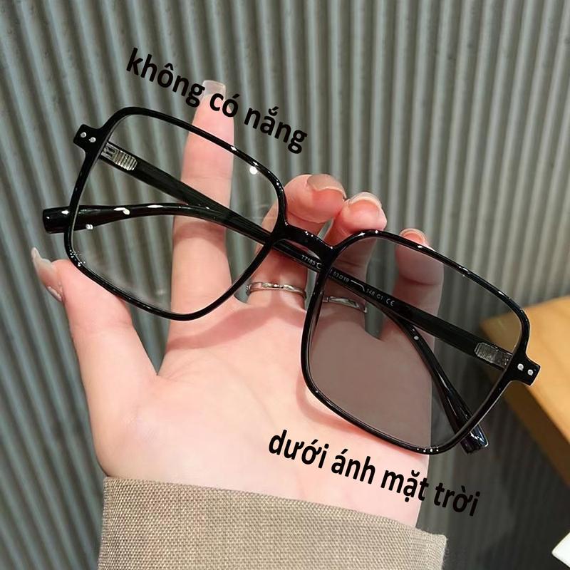 Vận chuyển từ Việt Nam Kính cận thị tự động đổi màu 0-400° phiên bản Hàn Quốc kính râm dành cho nam và nữ 2024 mới chất lượng cao
