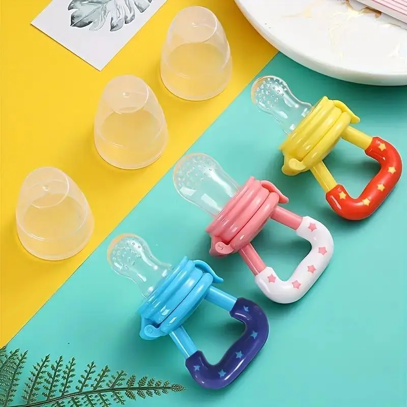 Baby Feeder Pacifier, 1 Count Silicone Baby Fruit Feeder Pacifier, Baby Teether, Baby Soothing Teething Toy, Infant Teething Relief Pacifier