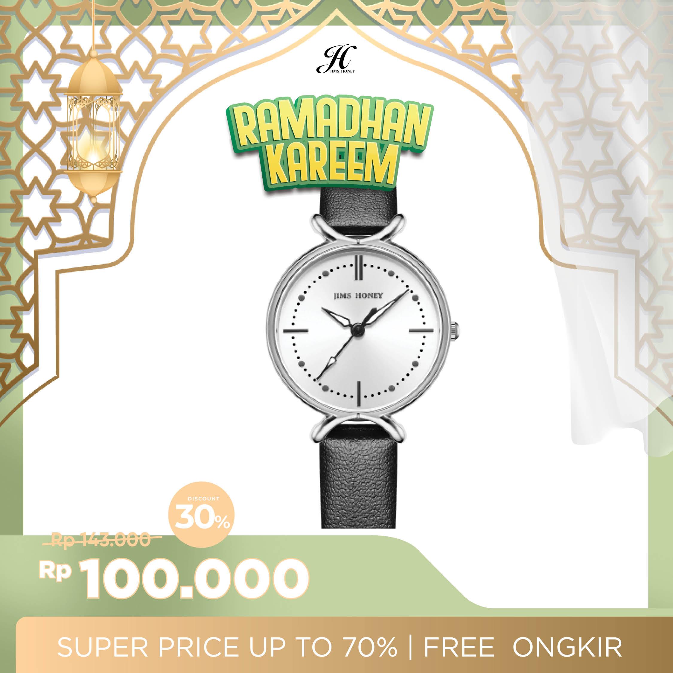 JIMS HONEY JAM TANGAN WANITA JHW 10 (FREE BOX + BATERAI)