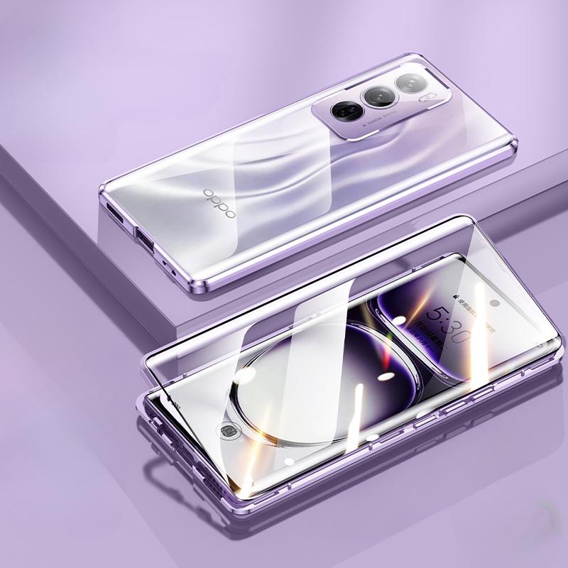 Product Introduction of For OPPO Reno 13 Pro 12 F 12F 12 Pro Reno12 Oppo Ren12F 4G 5G 2024 Flip Case Double Sided Tempered Glass Hard Phone Case Lens Protector Shockproof Cover 21
