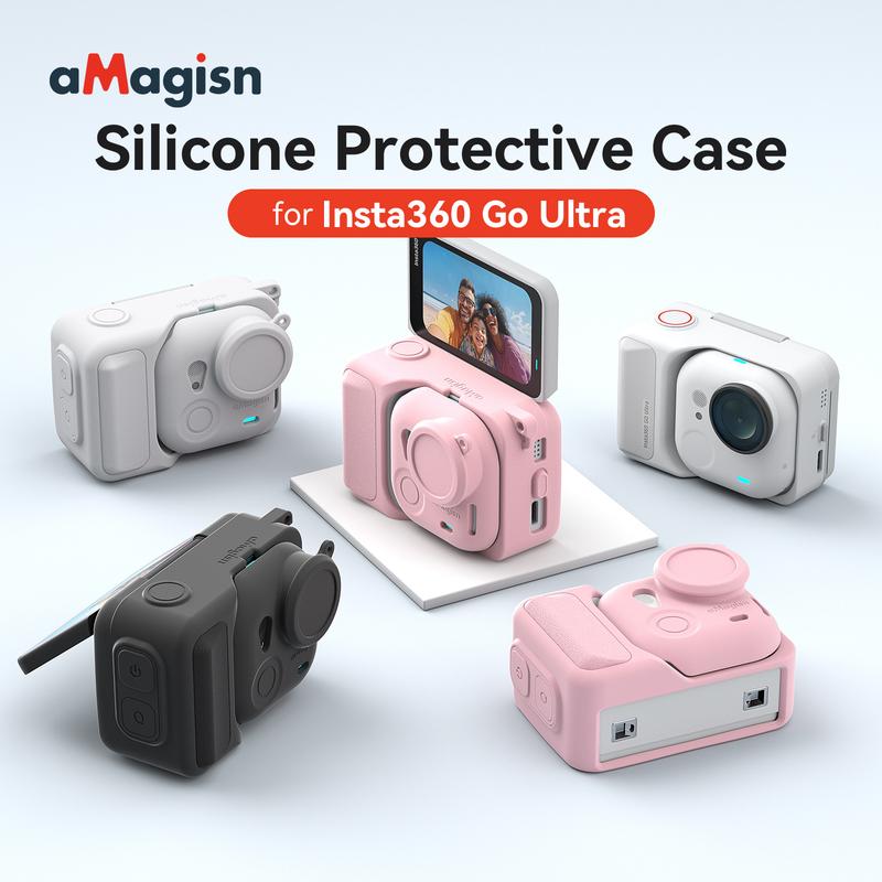 Ốp Silicon Siêu, aMagisn, dành cho Camera Hành Động Insta360 GO, Phụ kiện bảo vệ