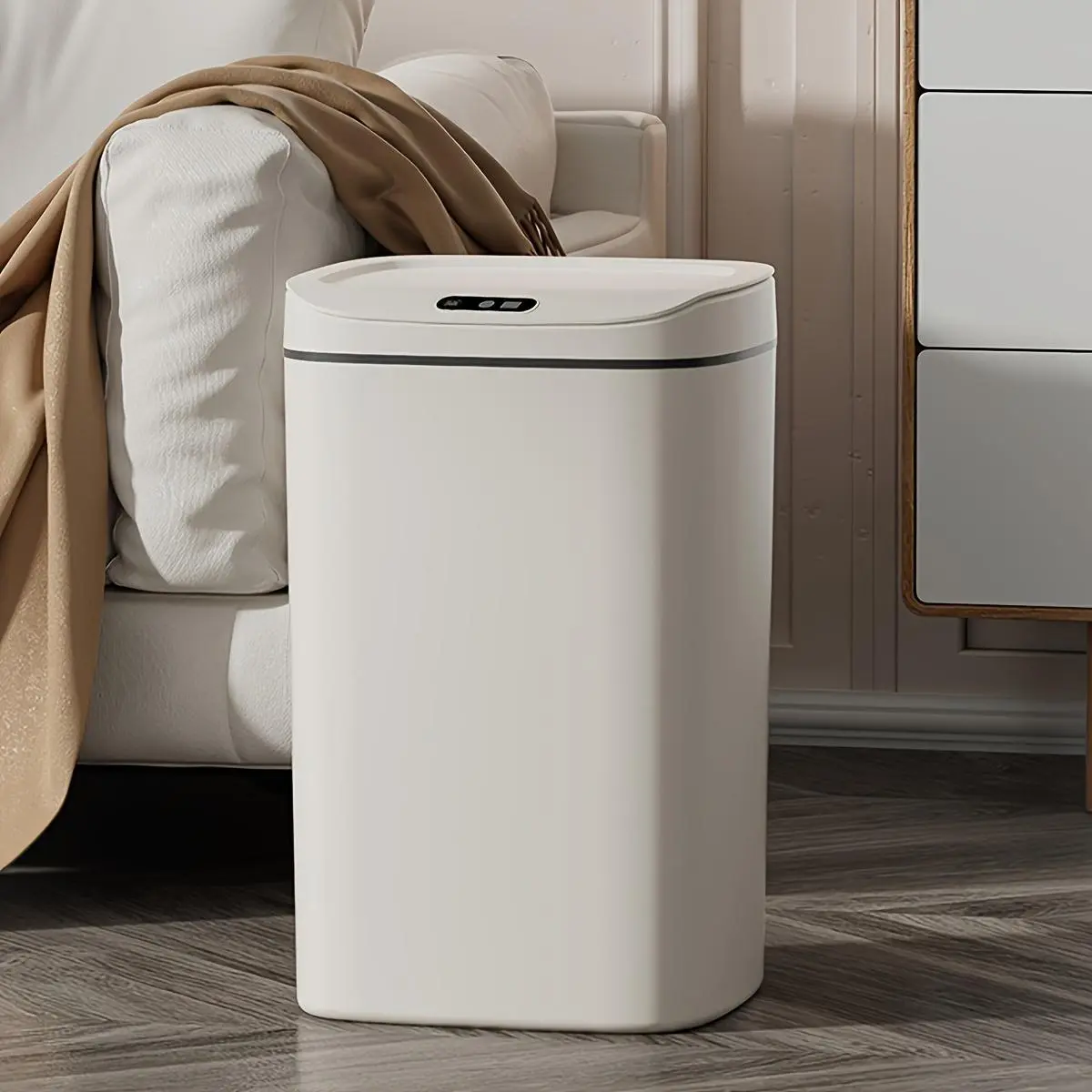Smart Sensor Trash Can, AA Batteries Required Automatic Sensor Trash Can, Household Kitchen Waste Disposer, Kitchen Appliances for Home Use