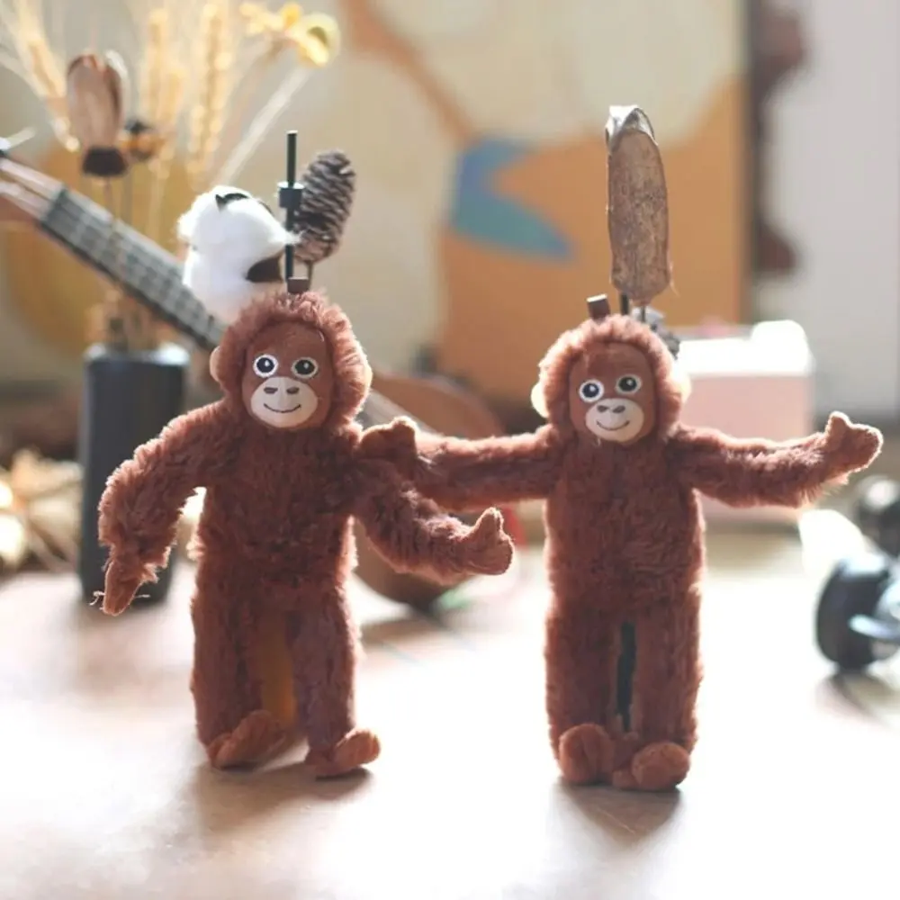 Plush Pendant Cartoon Gorilla Cartoon Gorilla Plush Toy Plush Stuffed Animal Chimpanzees Monkey Pendant Soft Cute Gorilla Plush Keychain Backpack Pendant