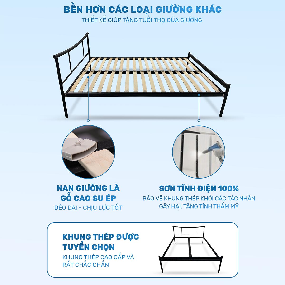 Khung thép giường TOKYO
