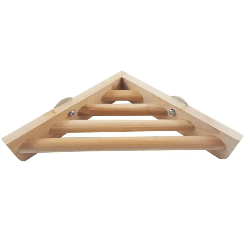 HEHUS Wood Bird Perches Corner Shelf Stand Platform Parrot Parakeet Cage Toys for Cockatiels Conures Budgies Love Birds