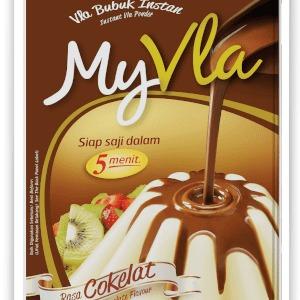 NUTRIJELL MY VLA MY FLA COKLAT VANILLA 63gr FORISA PUDDING FLA PUDDING SERBAGUNA 4