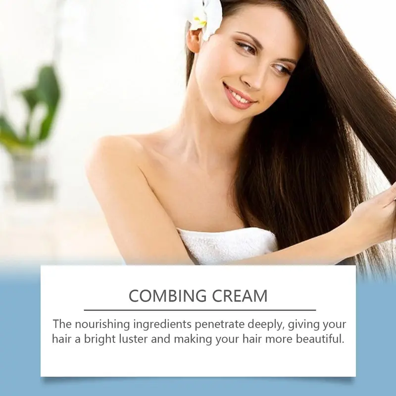 Leave-in Hair Care Cream, 1 Count Moisturizing Hair Care Cream for Strengthening Hair, Nourishing Hair Care Product for Women & Men 5