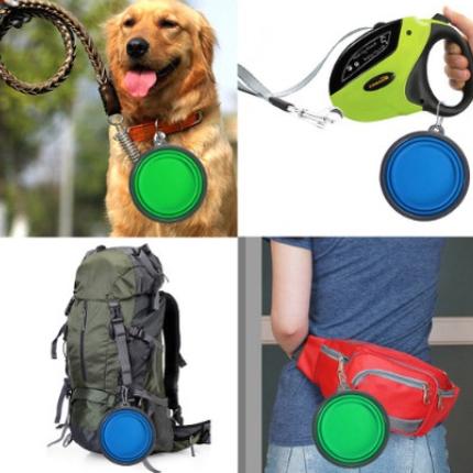 Bát ăn Du Lịch Gấp Gọn Tiện Dụng cho Chó Mèo - chất liệu cao cấp , nhiều kích thước , màu sắc 6