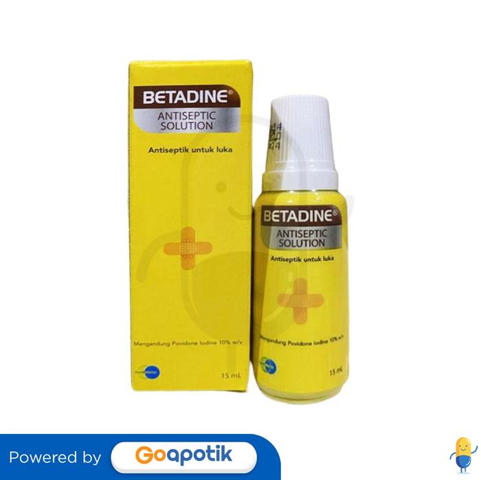 Gambar BETADINE LARUTAN 15 ML BOTOL dari Apotek Nurani by GoApotik Kota Tegal Tokopedia
