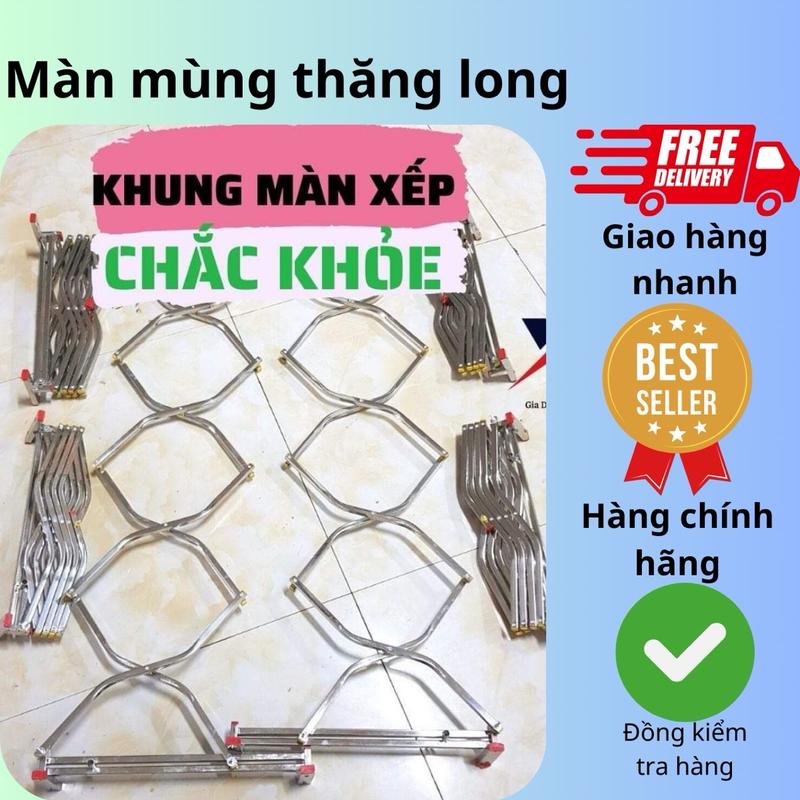 Khung Màn Xếp chưa  có màn(inox loại một 8 li) 0