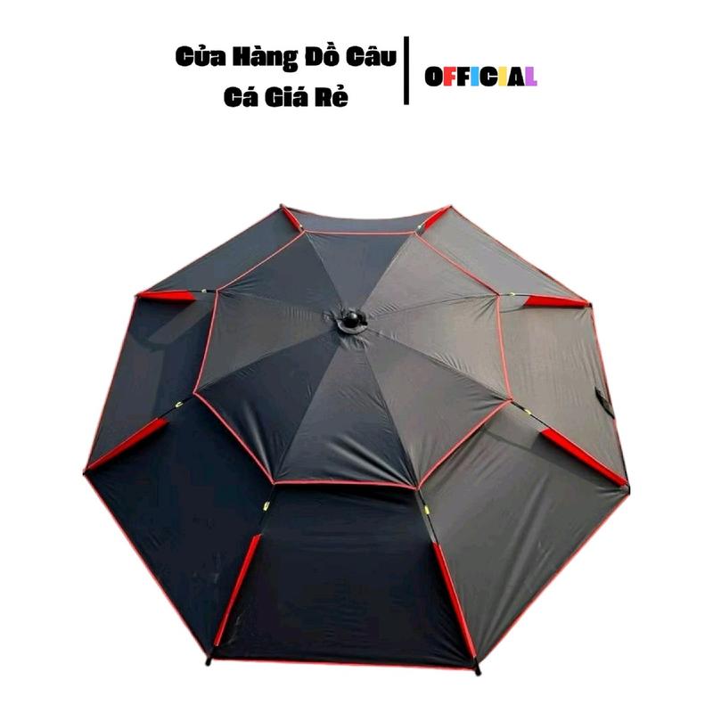 Ô Câu Cá 2 Tầng 2m2 và 2m4 màu đen chắn tia UV túi đựng chân cắm đất 