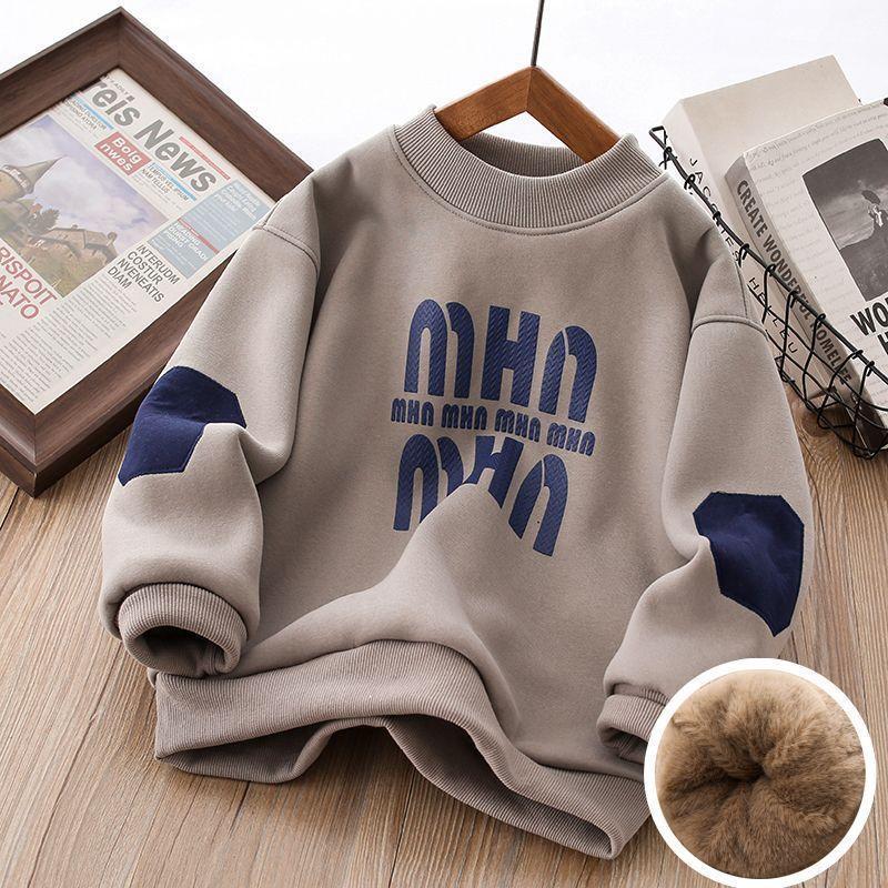 Áo Len Lót Lông Cừu, Cho Bé Trai Mùa Đông, Chất Liệu Angora Giả Rụng Lông, Ấm Áp Và Thường Ngày, Áo Mặc Trong, Thích Hợp Cho Trẻ Em Cỡ Trung Bình Và Lớn, Áo Khoác Thời Trang 5