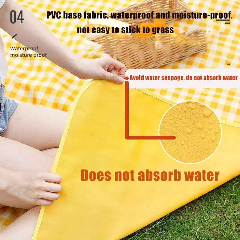 UKURAN JUMBO 200 CM Matras Lipat Tikar Lipat Besar Anti Air Tiker Piknik 150 x 180 cm / Foldable Camping Waterproof Karpet Tamasya Microsatin / Picnic Mat / Tikar Hajatan Pengajian 2