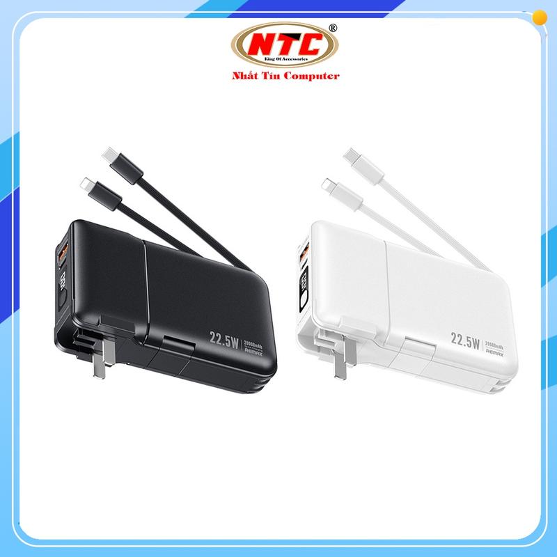 Pin sạc dự phòng cho Táo 15 Remax RPP-267 20000mAh 22.5W kiêm củ sạc và giá đỡ đa năng - Nhất Tín Computer