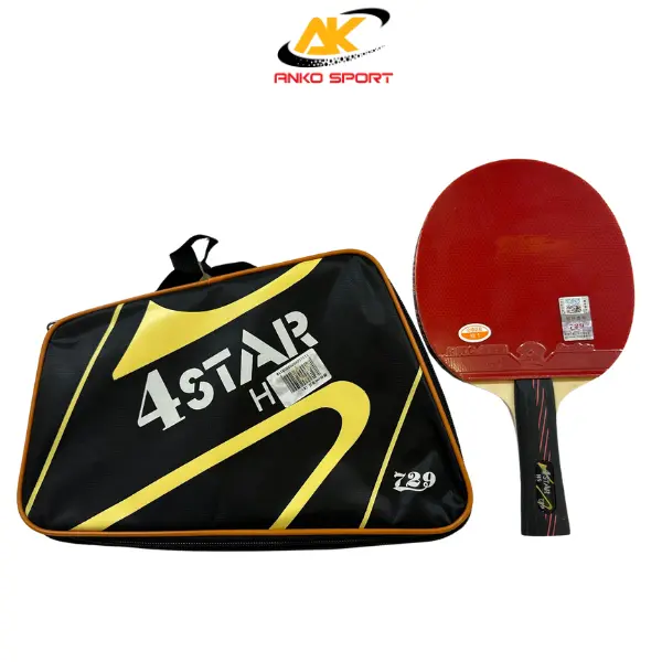Vợt bóng bàn 729, vợt bóng bàn cao cấp 4 Star   có cán Vợt cầm chắc chắn.