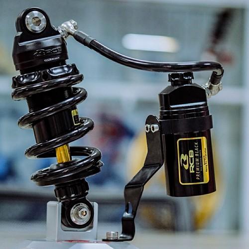 Phuộc RCB DB2 line đen ty vàng ex150 ex155 winner winnerx sonic ex135 ex2010 - 3 tăng chỉnh - phụ kiện thay thế nhún sau