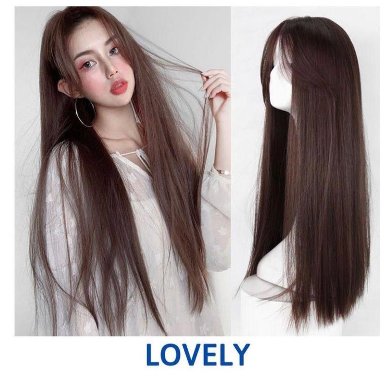 Tóc giả nữ đẹp ❤️❤️ FREESHIP ❤️❤️ nguyên đầu thẳng 2 mái hất cúp kèm ảnh thật mã 2061