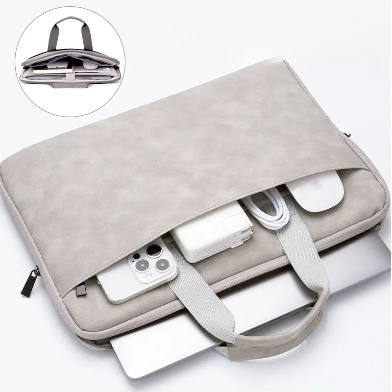Pu Laptop Bag Suitable for 13-Inch/14-Inch/15-Inch/16-Inch Laptop Drop-Resistant Anti-Shock