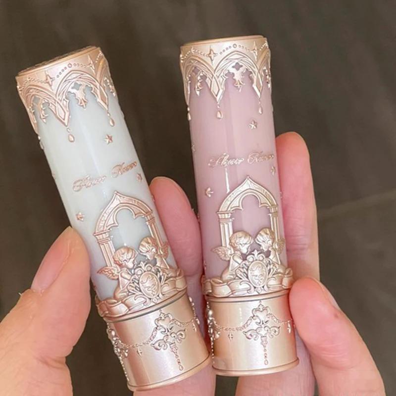 Flower Knows Little Angel Matte Lipstick Long-lasting Easy To Color Velvet Lipgloss Peach Color Natural Lip Makeup Maquillage 0