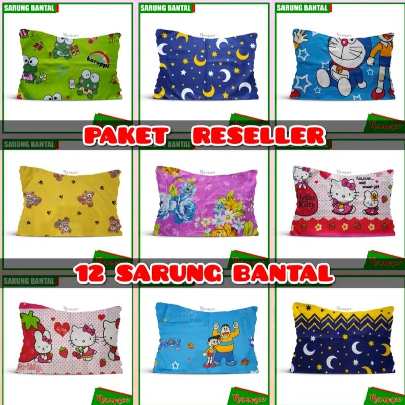 Sarung bantal murah isi 12 pcs 0