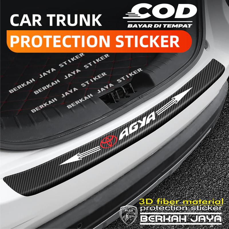9 Pcs Stiker Pelindung Pintu Mobil Agya 3D Door Sill Plate Guard Toyota Stiker Pelindung Pijakan Lantai Pintu Mobil 2