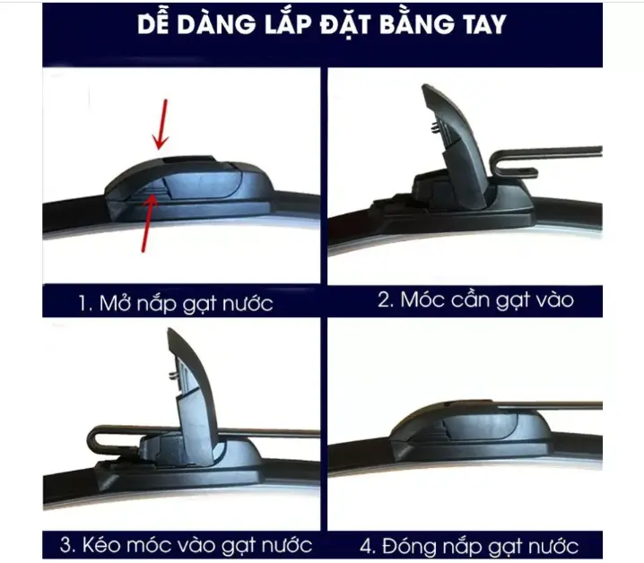 Gạt mưa ISUZU QKR100 QKR210 QKR230 QKR270 NMR310 NPR400 NQR550 FRR650 FVR900 FVM1500 Cao Su 6