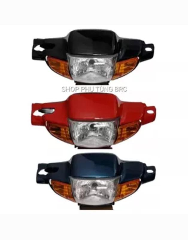 [ Bánh dĩa ] Bộ đầu đèn Wave Thái 110 xe bánh dĩa ( Hàng sơn Nano chuẩn ) Xi Nhan