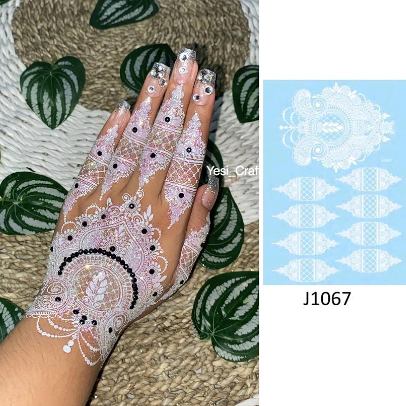 HENNA INSTAN WHITE (1pcs bisa kanan kiri) 1