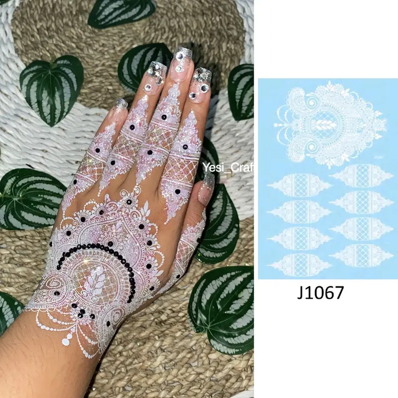 HENNA INSTAN WHITE (1pcs bisa kanan kiri) 1