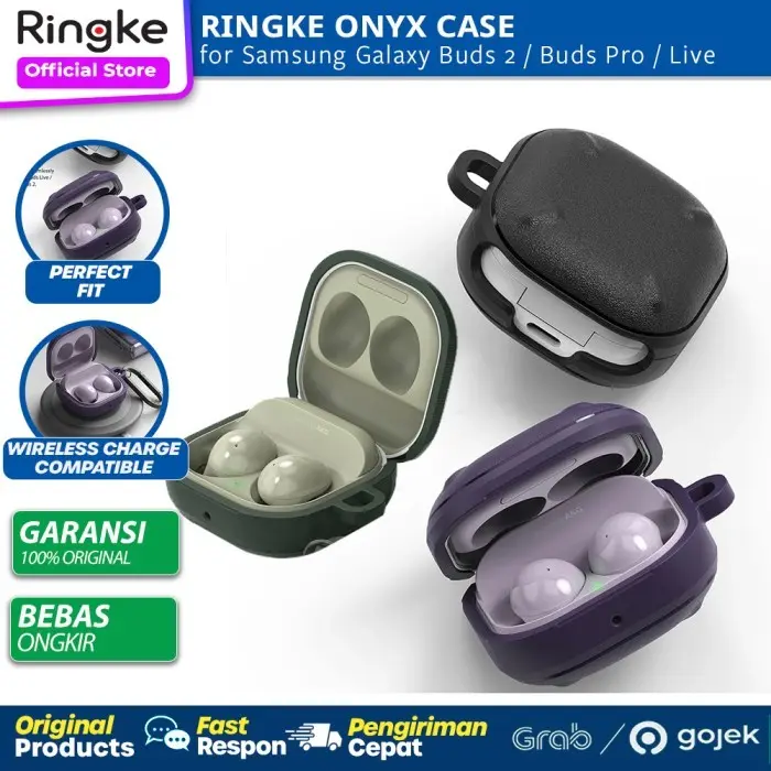 Ringke Onyx Soft Case Compatible For Samsung Galaxy Buds 2 / Pro / Live Cover Casing