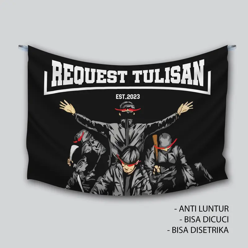 BENDERA BASIS SUPORTER JUMBO BEBAS REQUEST #B | BENDERA KOMUNITAS | BENDERA ULTRAS 2