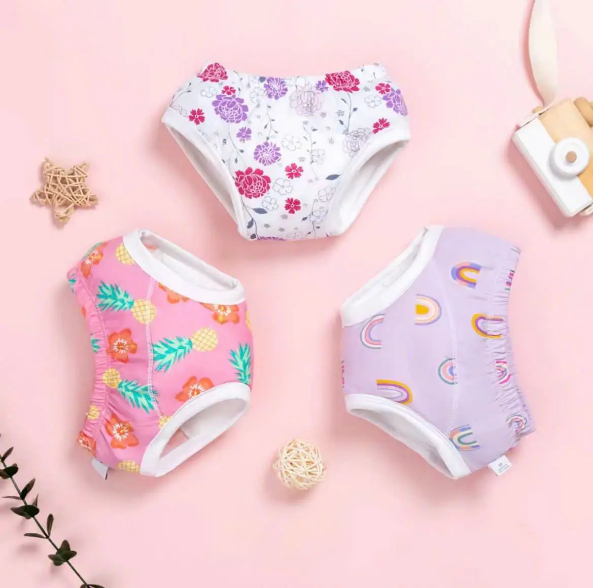 Quần tập bỏ bỉm siêu thấm chống hăm chống tràn an toàn cho da Size S M L XL cho bé