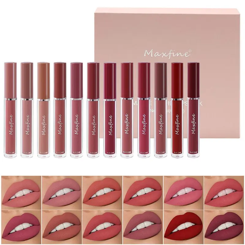 6pcs Long-lasting Matte Lipstick Set, Matte Lip Balms, Easy Coloring Lip Sticks, Moisturizing Matte Lipstick, Suitable for All Occasions Lip Makeup, Velvet Matt Finish Lip Gloss, Smooth Lip Cosmetic 4