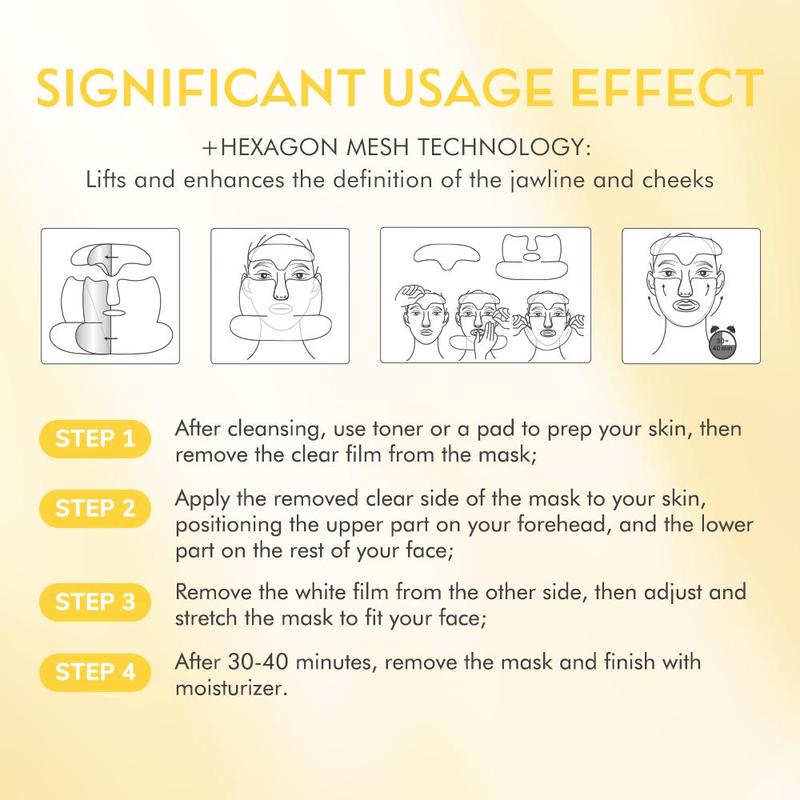 Product Introduction of Collagen Lifting Mask, Moisturizing Facial Masks for Improving Skin Elasticity, Nourishing Facial Skin Care Retinol Product for Women & Men 4