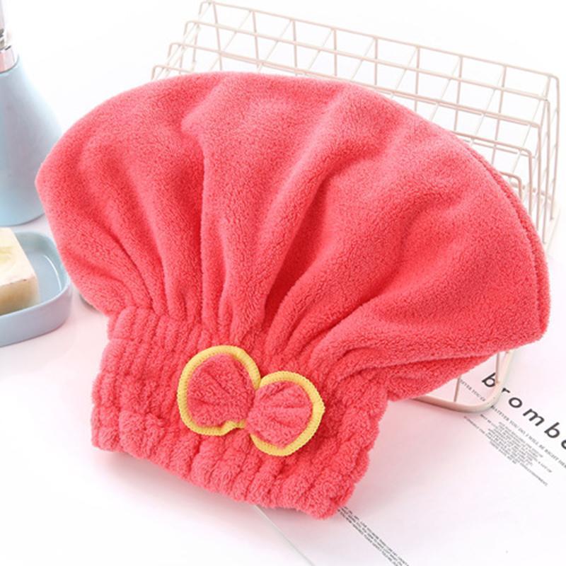 Product Introduction of Hair Turban, Quick Dry, With Bow, Bath Towel Hat, Bathroom Accessories Microfibre Quick Hair Drying Bath Spa Bowknot Wrap Towel Hat Cap For Bath Bathroom Accessories 4