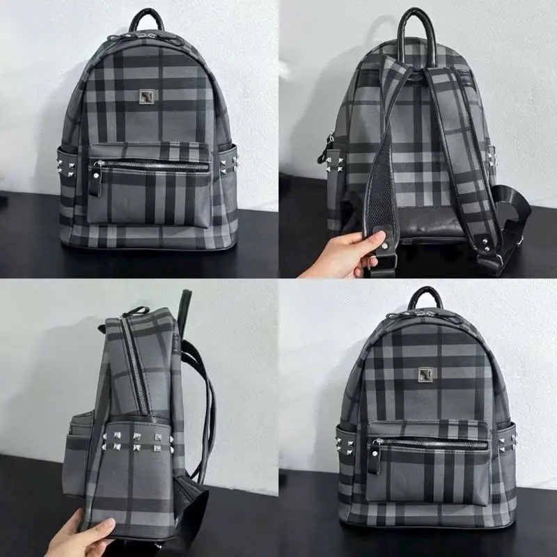 Balo to, balo đi học, đi làm size 40 quai to cho nam và nữ, balo kẻ BBR đen siêu chất ngăn to rộng đa năng tiện dụng