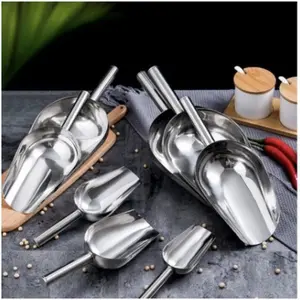 Sendok Sekop Es Batu Stainless Skop Serokan Beras Tepung Ice Scoop