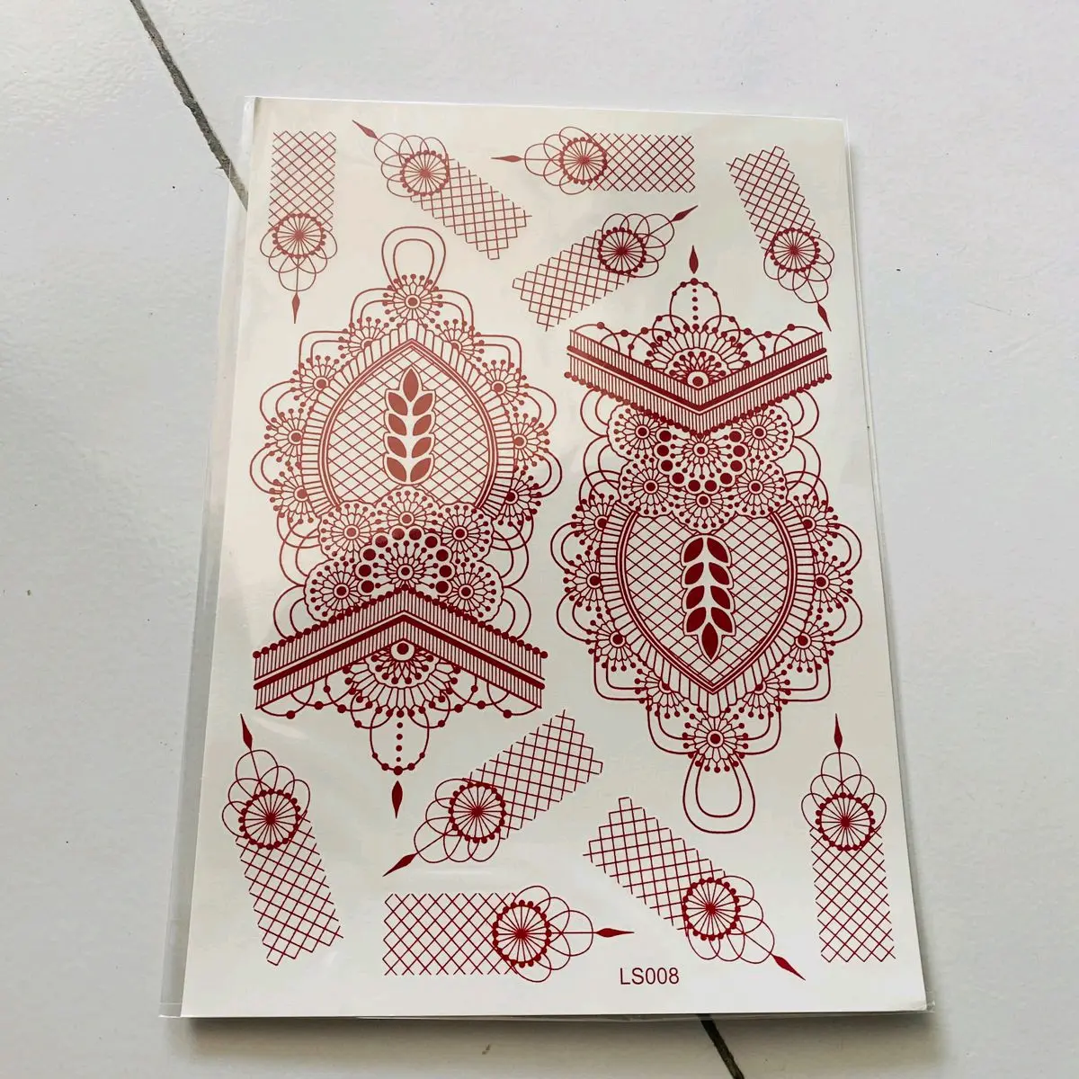 HENNA MAROON FREE GLITER saja